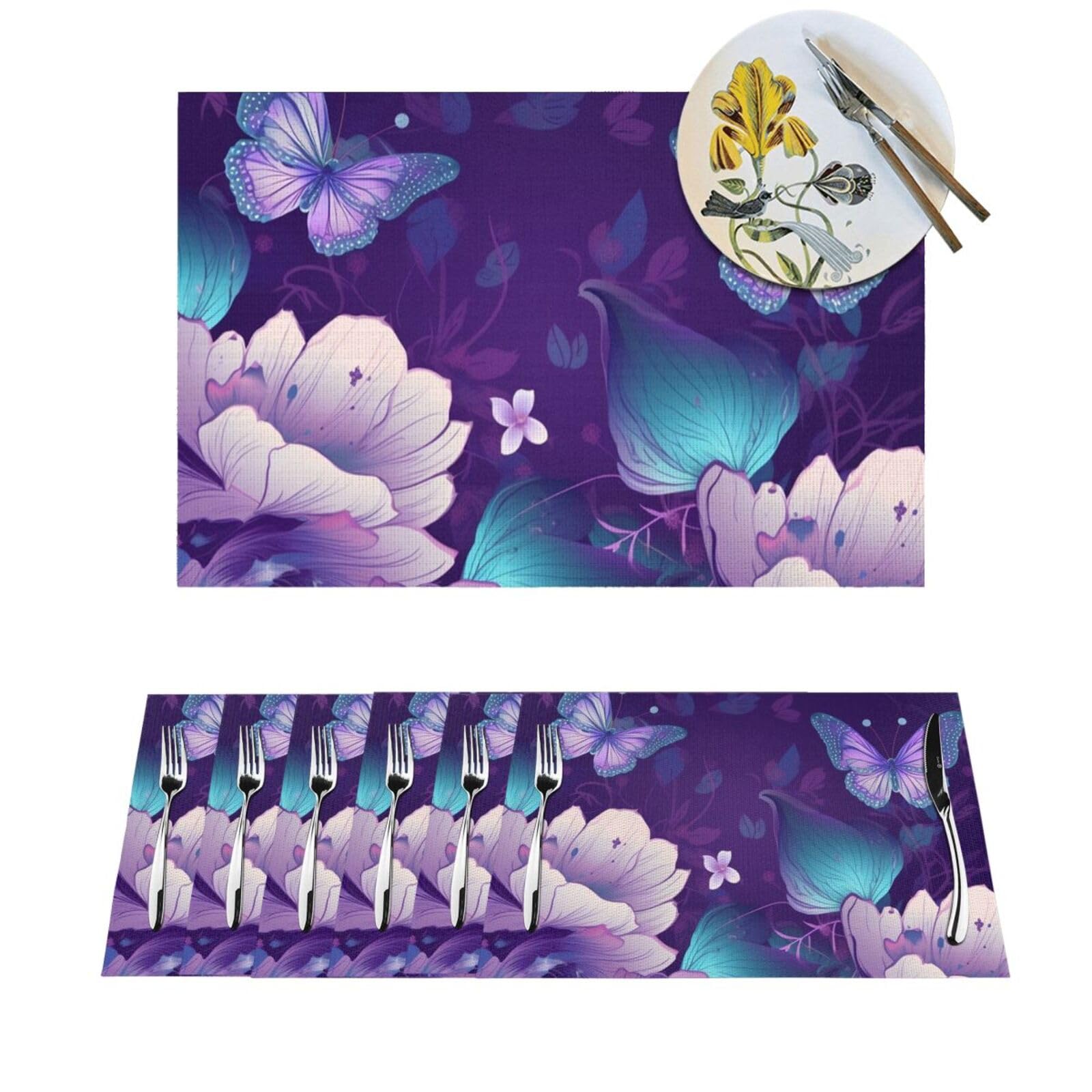 Sets de table résistant à la chaleur en PVC tissé pour protéger vos meubles