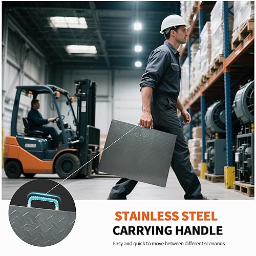 Miniatura 5 de MEIYA Báscula de envío resistente, báscula de plataforma industrial de 660 libras para paquetes, escala postal de precisión de 0.1 lb para pequeñas