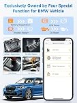 ANCEL BD300 OBD2 Scanner Bluetooth Fits for BMW Full System Code Reader Fits for BMW Diagnostic Tool with Battery Registration Tool Service EPB CBS ETC ABS Airbag & Powerful OBD2 Scanner for All Cars