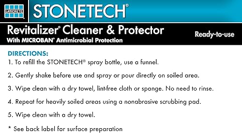 Miniatura 5 de STONETECH Limpiador y protector revitalizador, botella de 1 galón (3.8L) con aroma a pepino