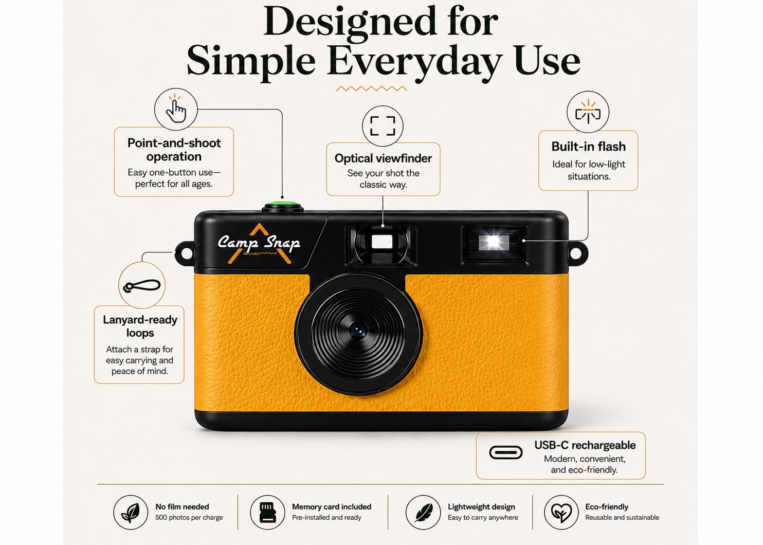 Amazon | Camp Snap Ltdのイエローサンビーム。 | コンパクト 通販