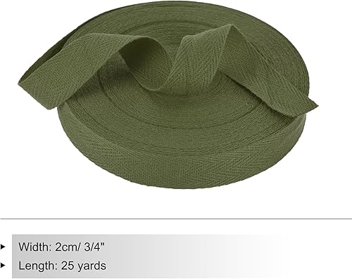 Vista 190 de PATIKIL Cinta de sarga de algodón de 3/4 pulgadas, 10 yardas, cinta de encuadernación al bies, cinta de espiga para costura, envoltura de regalos
