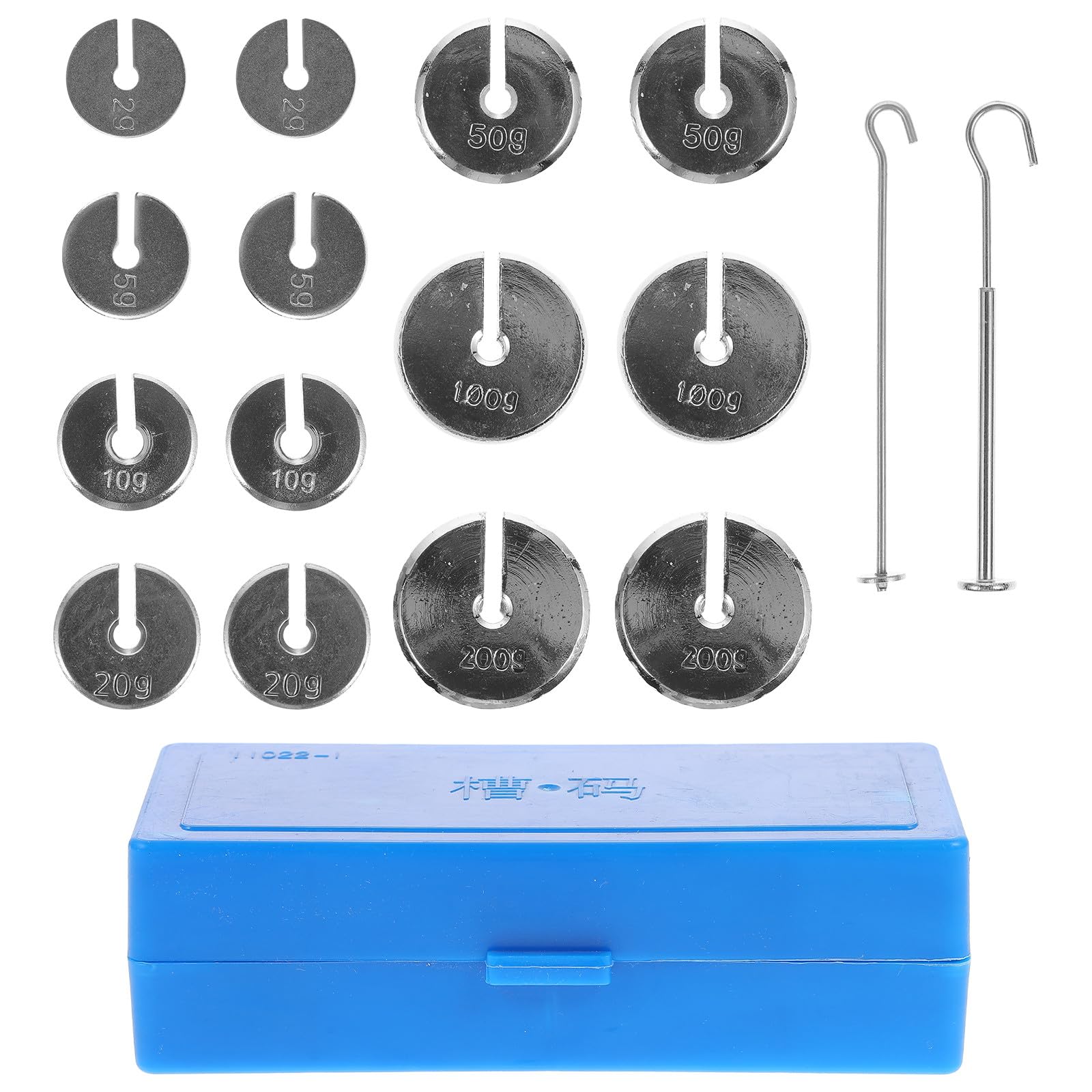 Set di Masse Scanalate in Metallo Gancio 1 Kg per Esperimenti Scientifici in Laboratorio e Materiale Didattico per Scuole Superiori