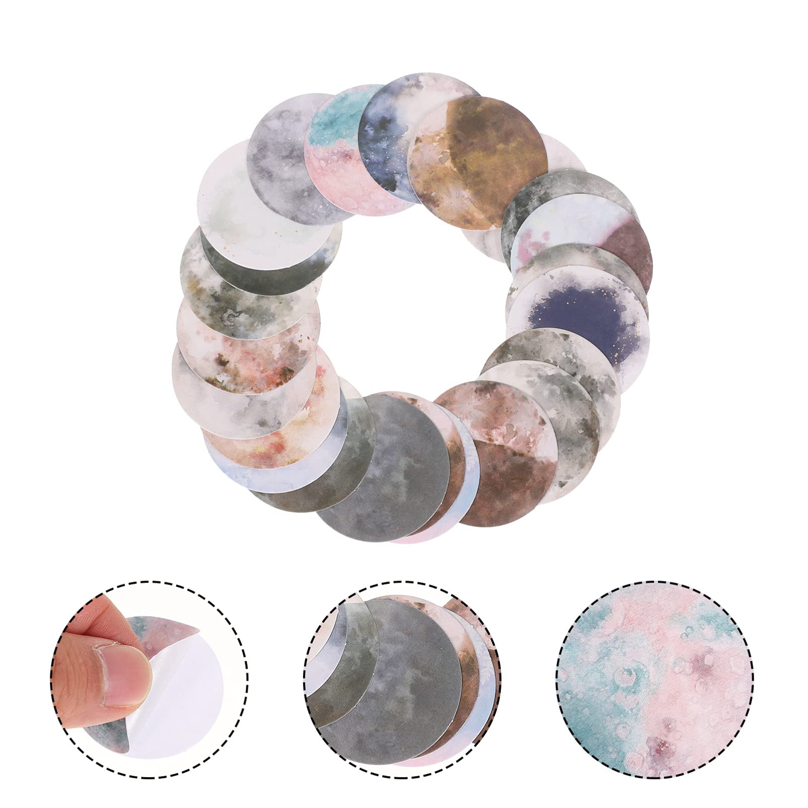 jojofuny 3 Set Adesivi Decorativi Per Diy Per Scrapbook E Facili Applicare E Sicuri Per Amanti Del Scatole*3