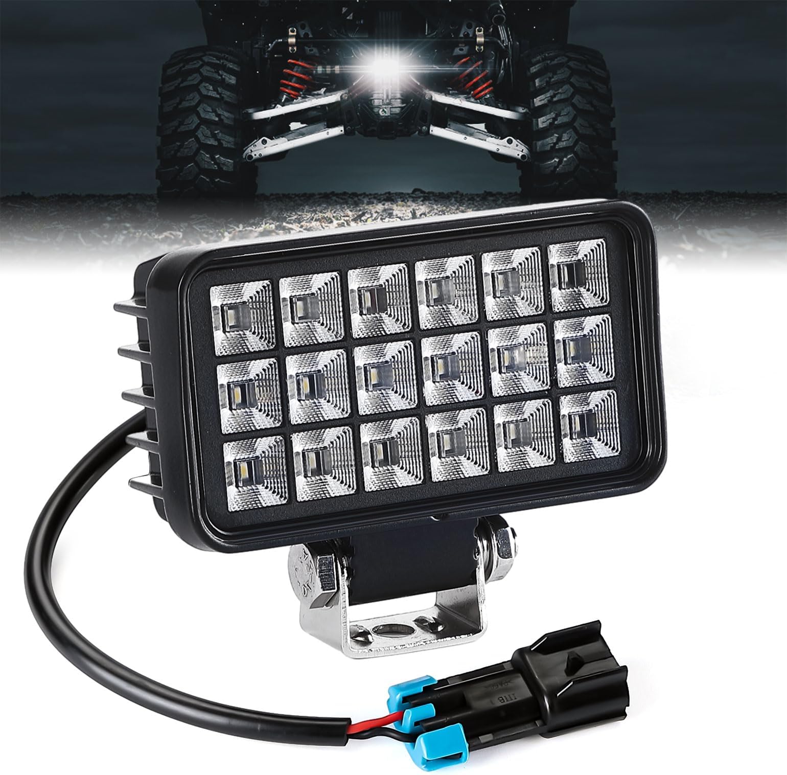 KEMIMOTO Backup Light with Switch Compatible with Ranger XP 1000, Reverse Light Rear LED Light Kit Compatible with 2018-2023 Polaris Ranger 1000 XP/Ranger 1000 XP Crew