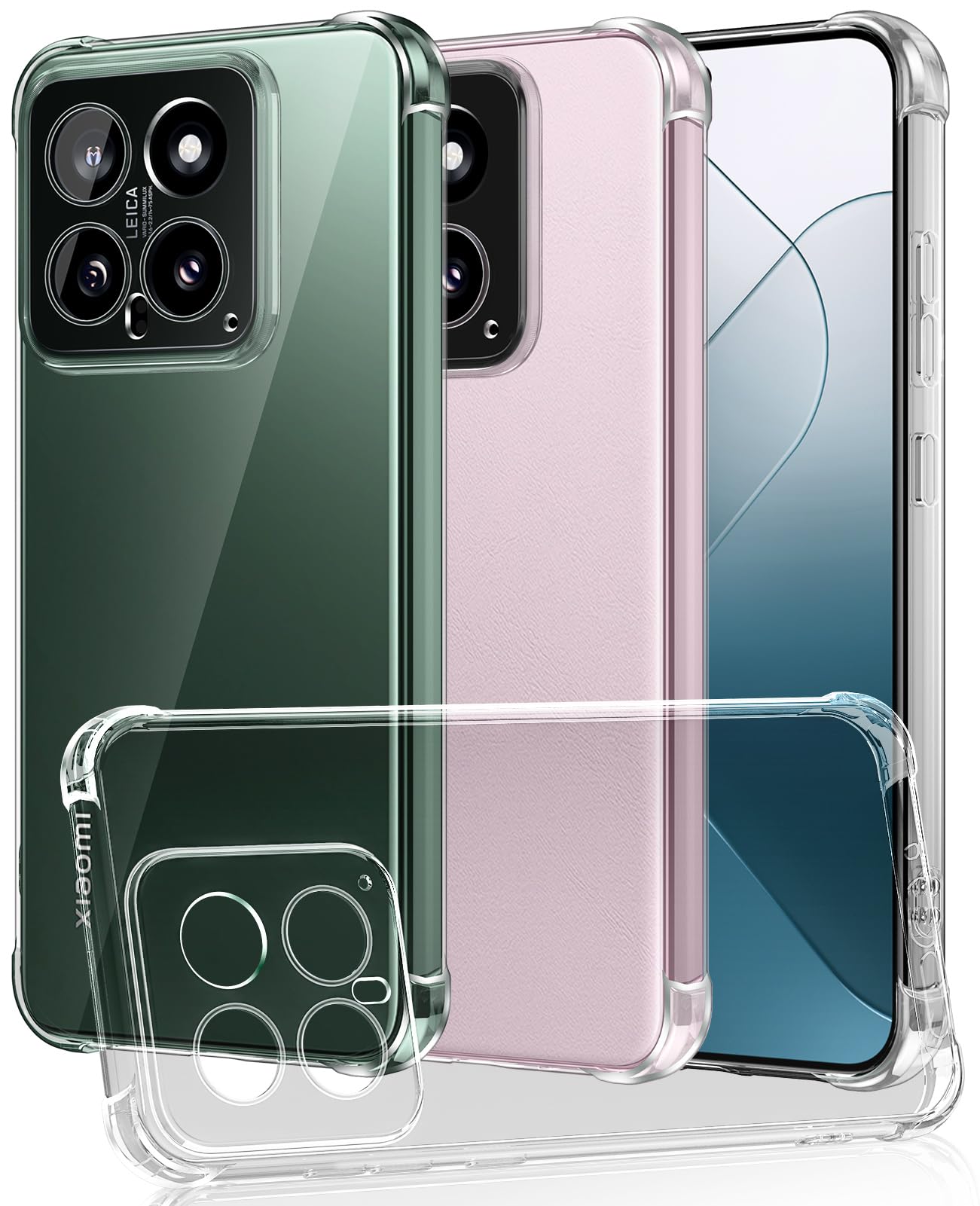 Lustree Plain Flexible Bumper Exclusive Transparent Shockproof Silicone Protective Back Cover for Xiaomi 14 - Transparent (B0CWY2KHY3) Amazon Price History, Amazon Price Tracker