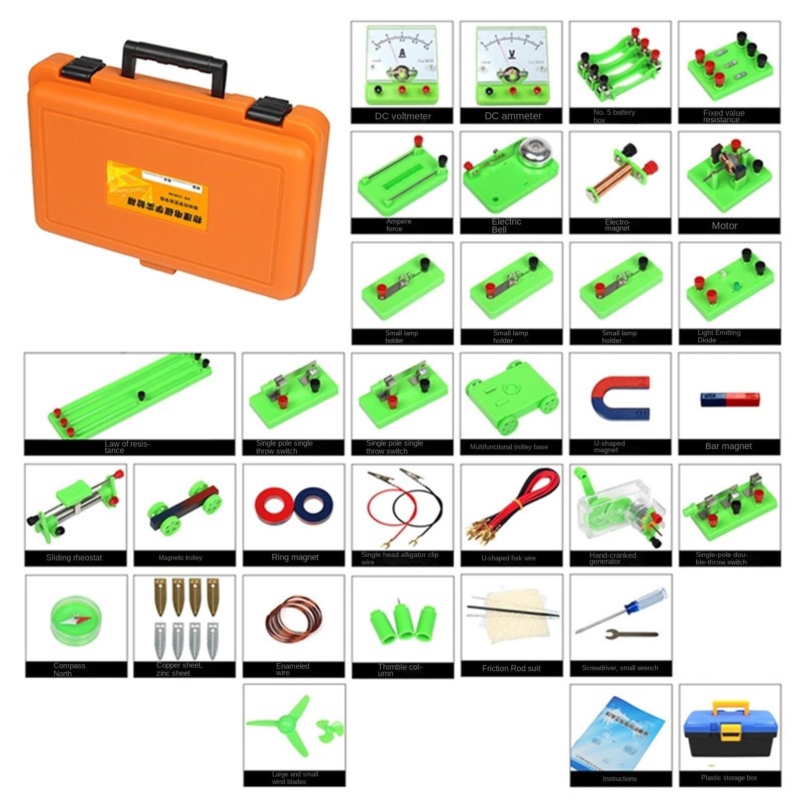 Attrezzatura per esperimenti fisici kit per esperimenti elettrici kit per esperimenti di fisica elettrica in classe
