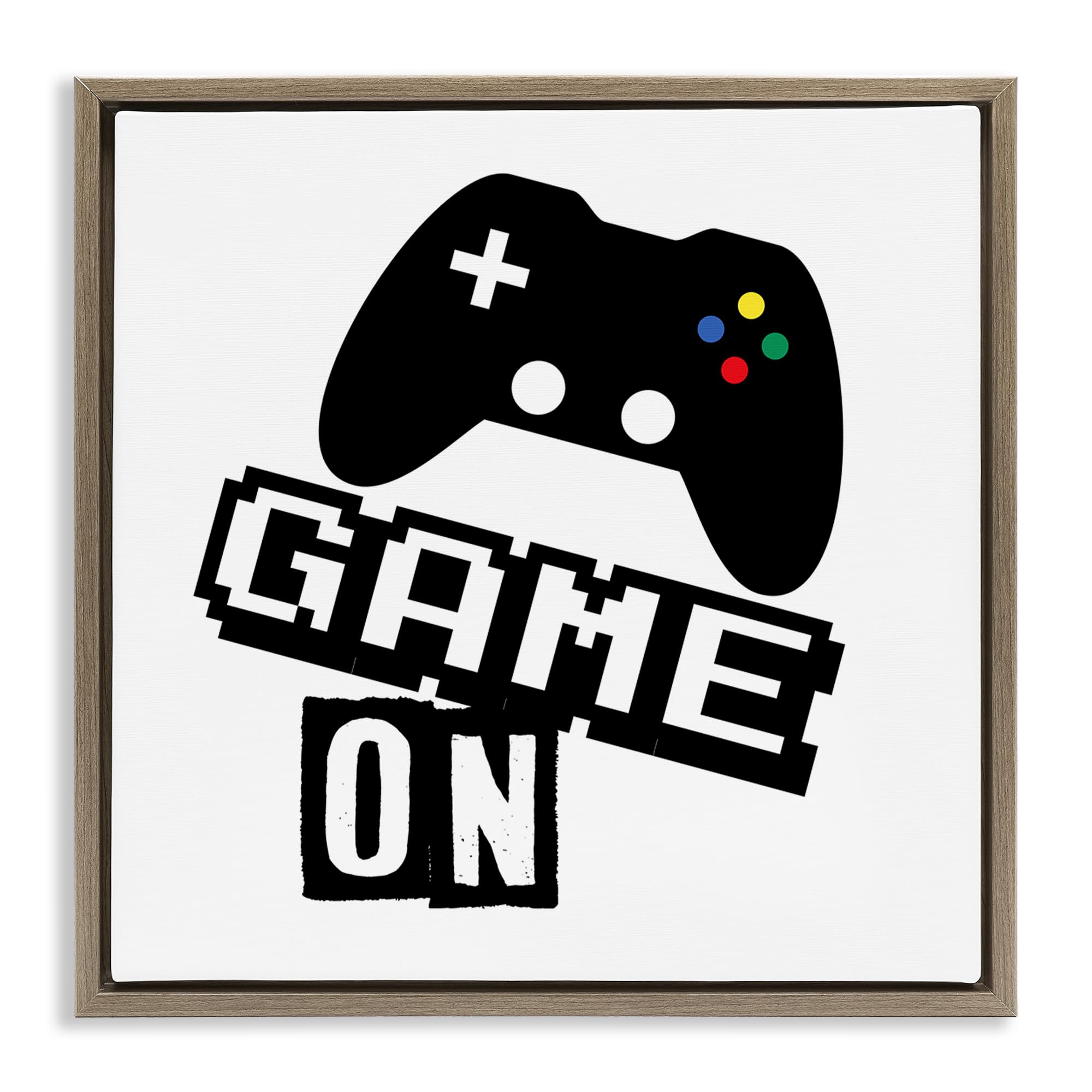 'Playful Game On'| Floating Frame Canvas Art