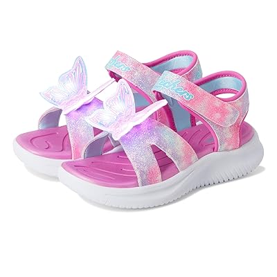 SKECHERS KIDS Jumpsters Sandal Butterfly Brites 303109L (Little Kid/Big Kid) Girls Shoes Pink/Multi