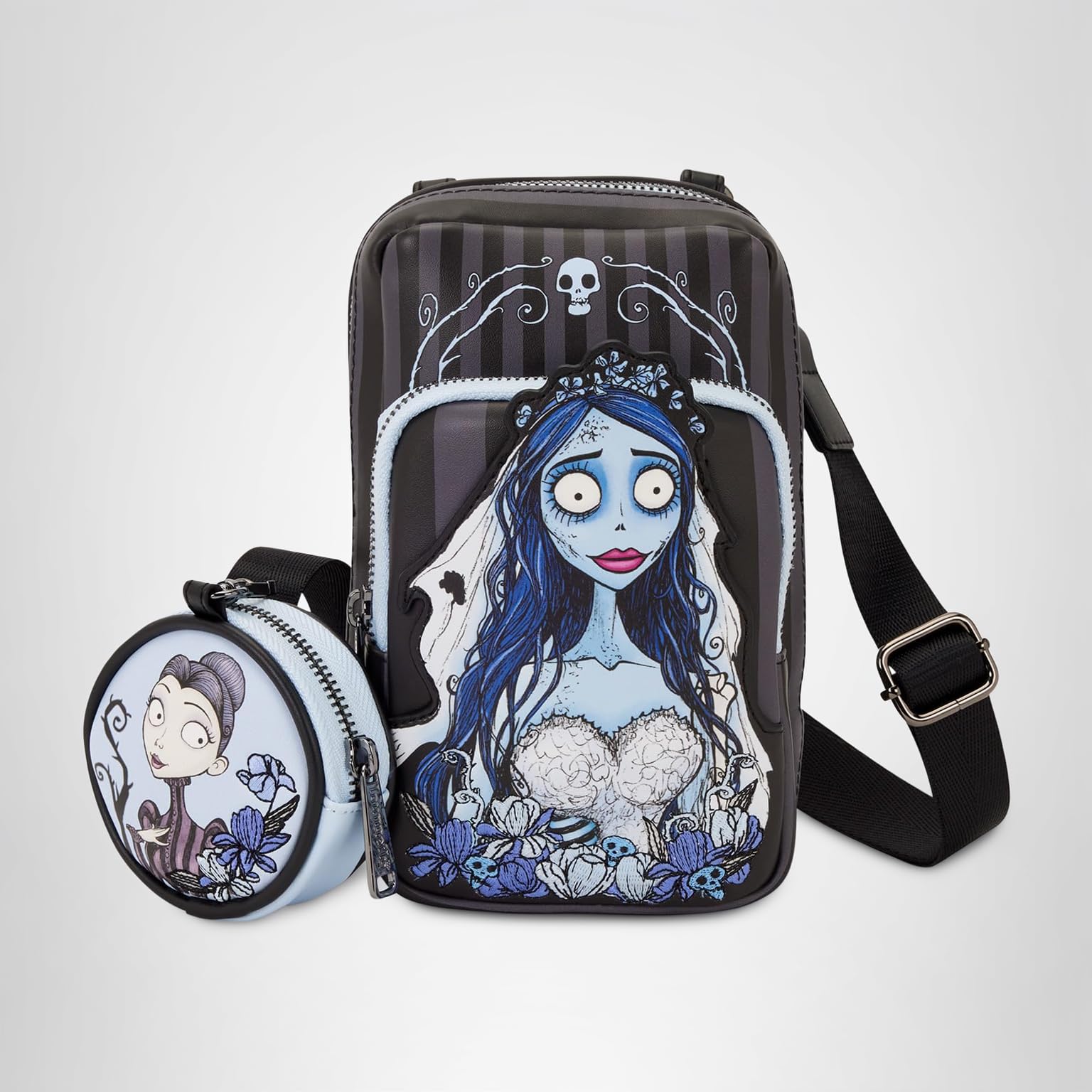 Amazon.com: Loungefly Warner Bros Corpse Bride Crossbody Sling Bag