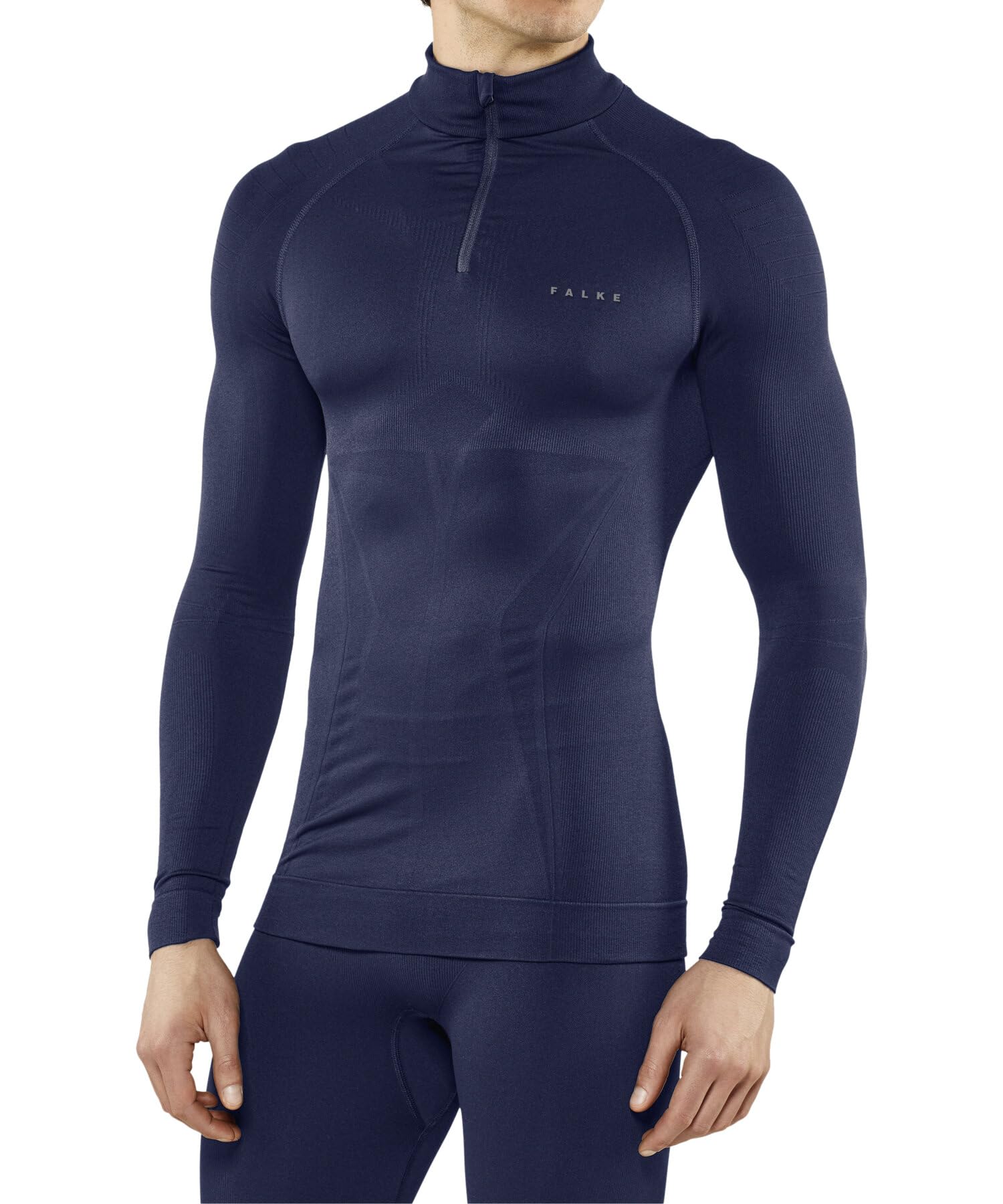 FALKE Damen Maximum Warm High Zip Neck Funktionsshirt Langarm kalte bis sehr kalte Temperaturen Funktionsunterwäsche schnelltrocknendes atmungsaktives nachhaltiges Funktionsmaterial 1 Stück