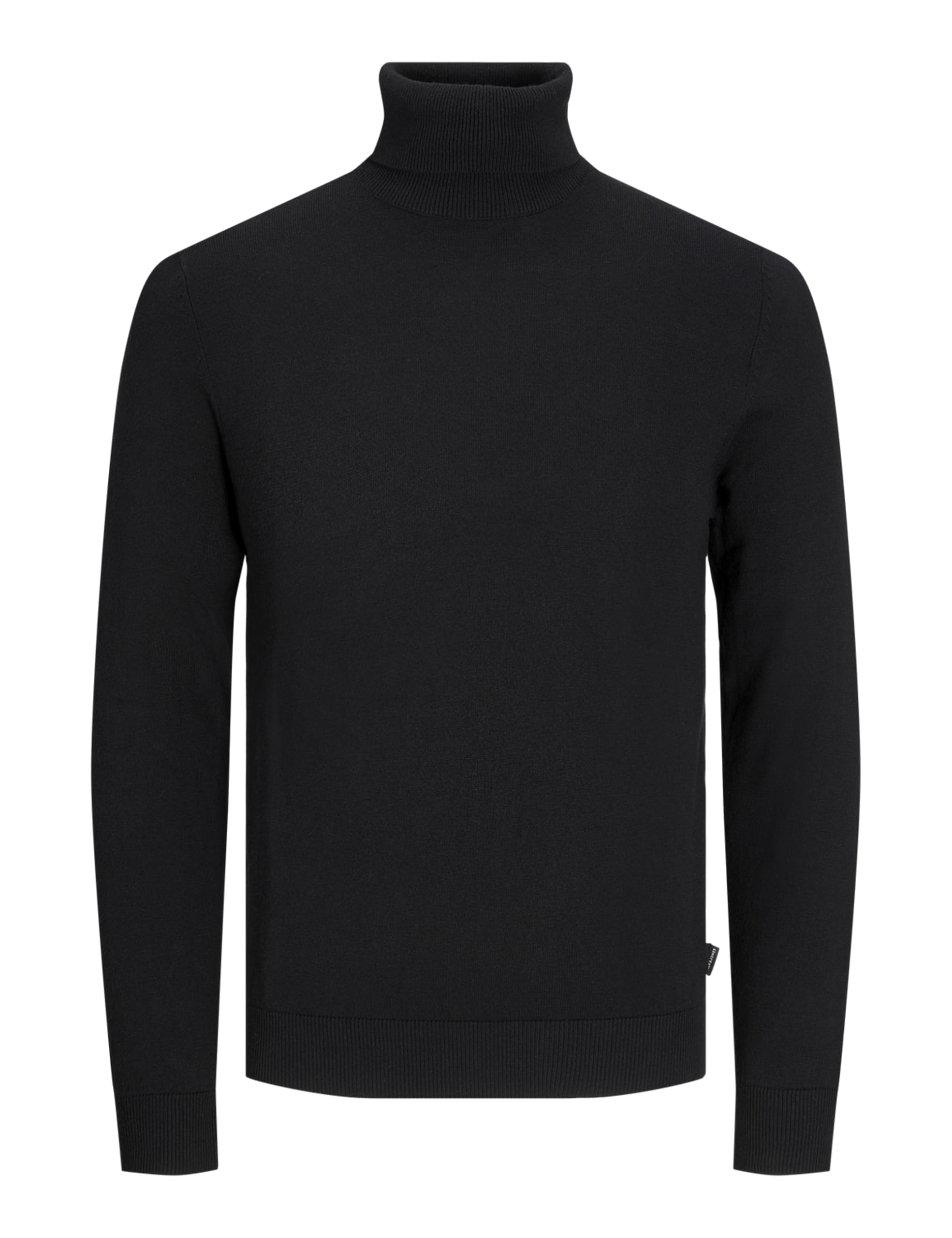 JACK & JONES Maglioncino a collo alto in misto cotone. Nero