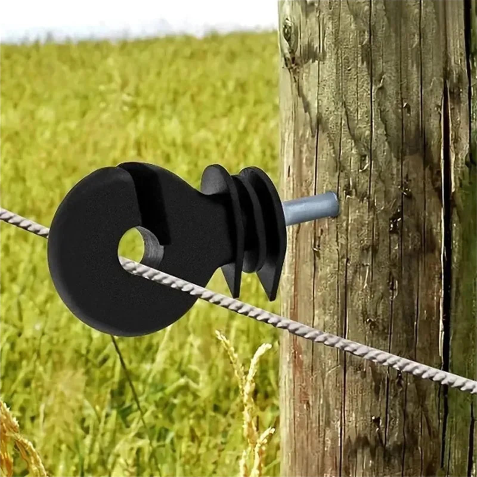 Isolatori Per Recinto Elettrico Isolanti for recinzioni elettriche da giardino Isolante for pali in legno Chiodo autofilettante for recinzione for bestiame agricolo(30PCS)
