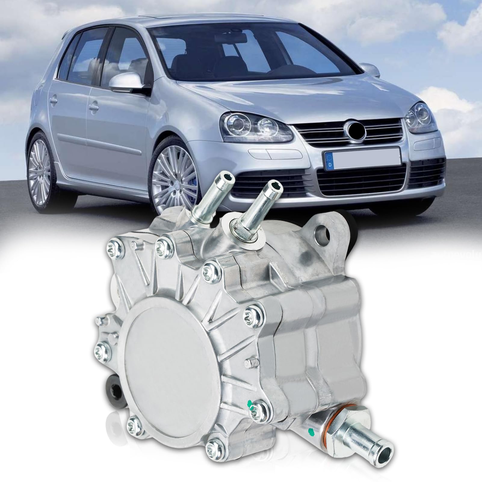 Pompa depressione per VW Golf 5 Touran (1T1, 1T2) Passat 2.0 TDI Pompa depressione, Sistema frenante 7.02551.12.0 03G145209 03G145209C 03G145209D Au-di A3 A4 Mitsubishi Seat Skoda