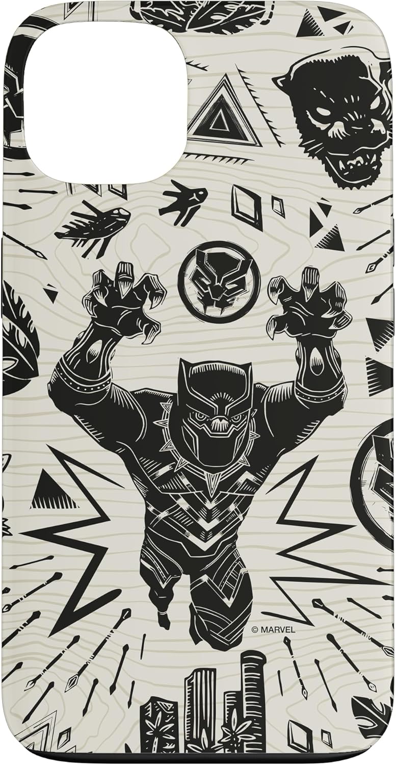Marvel Black Panther Wakanda Forever Inked Case for iPhone 15