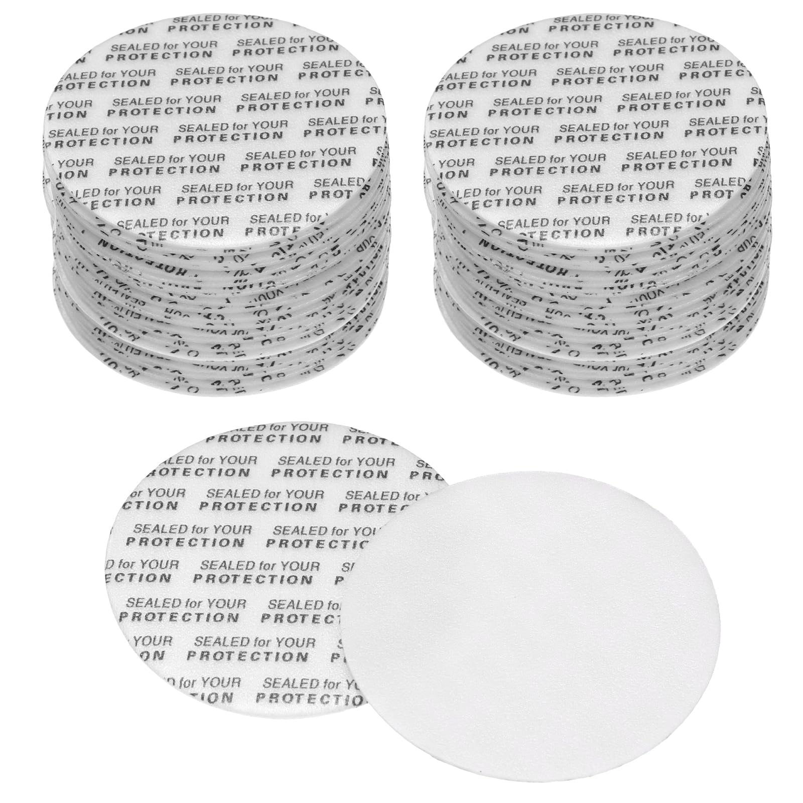 Joints en mousse pour couvercle PATIKIL de 45mm pour étanchéité de pot alimentaire, 188 pcs