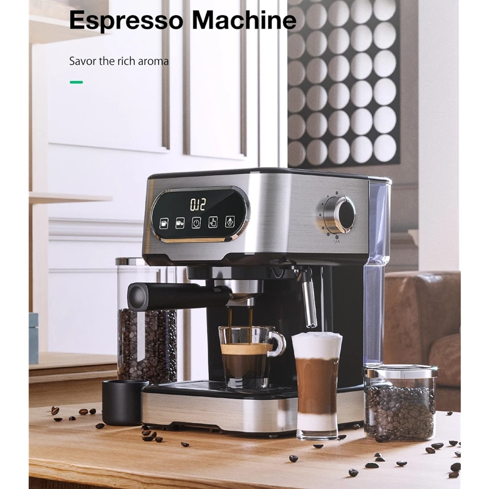 Amazon.co.jp: カプチーノメーカー 1100Wエスプレッソマシン20
