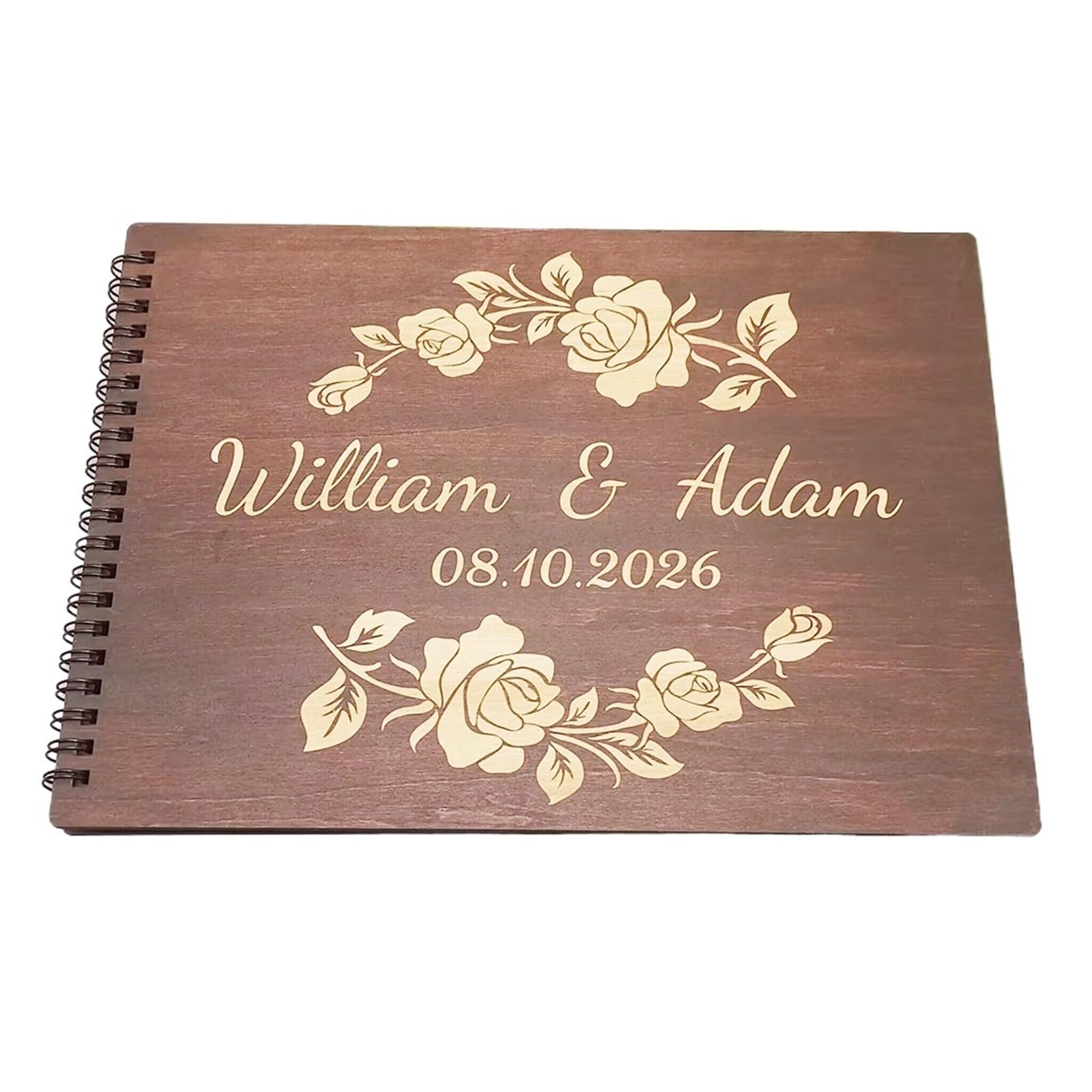 Libro Firmas Boda Libro de visitas madera for álbumes recortes bodas