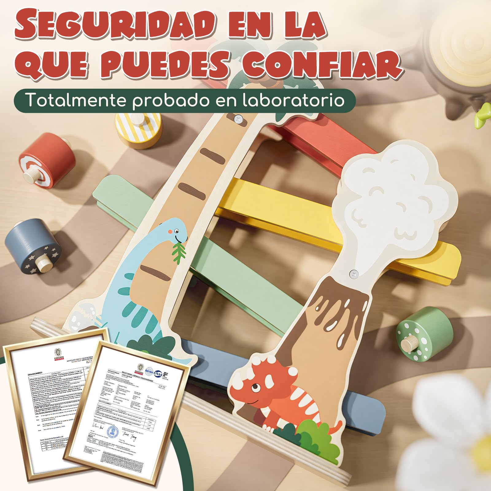 Lehoo Castle Juguetes Montessori 1 Años, Juguetes de Madera, Juguetes Bebe 1 Año, Regalo Niño 1 2 3 Años