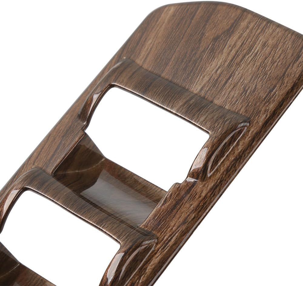 Voodonala Wood Grain Window Lift Panel Switch Covers Trim for 2015-2020 Ford F150 Accessories
