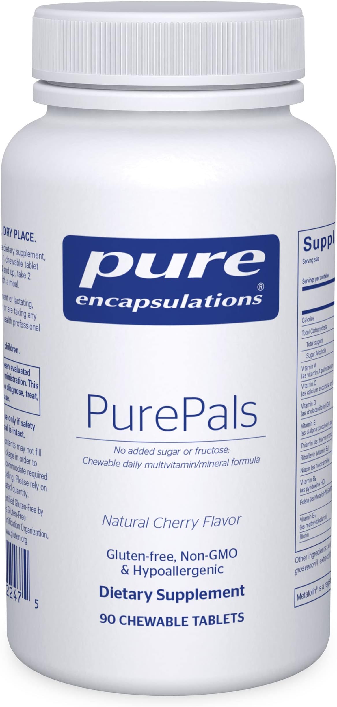Pure Encapsulations PurePals | Support for Healthy Cognitive Function and Immune Health | 90 Chewable Tablets | Natural Cherry Flavor