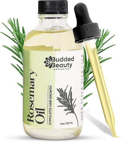 Aceite de romero para el cabello - Aceite de romero avanzado para el crecimiento del cabello - Aceite de romero para mujeres y hombres - Botella