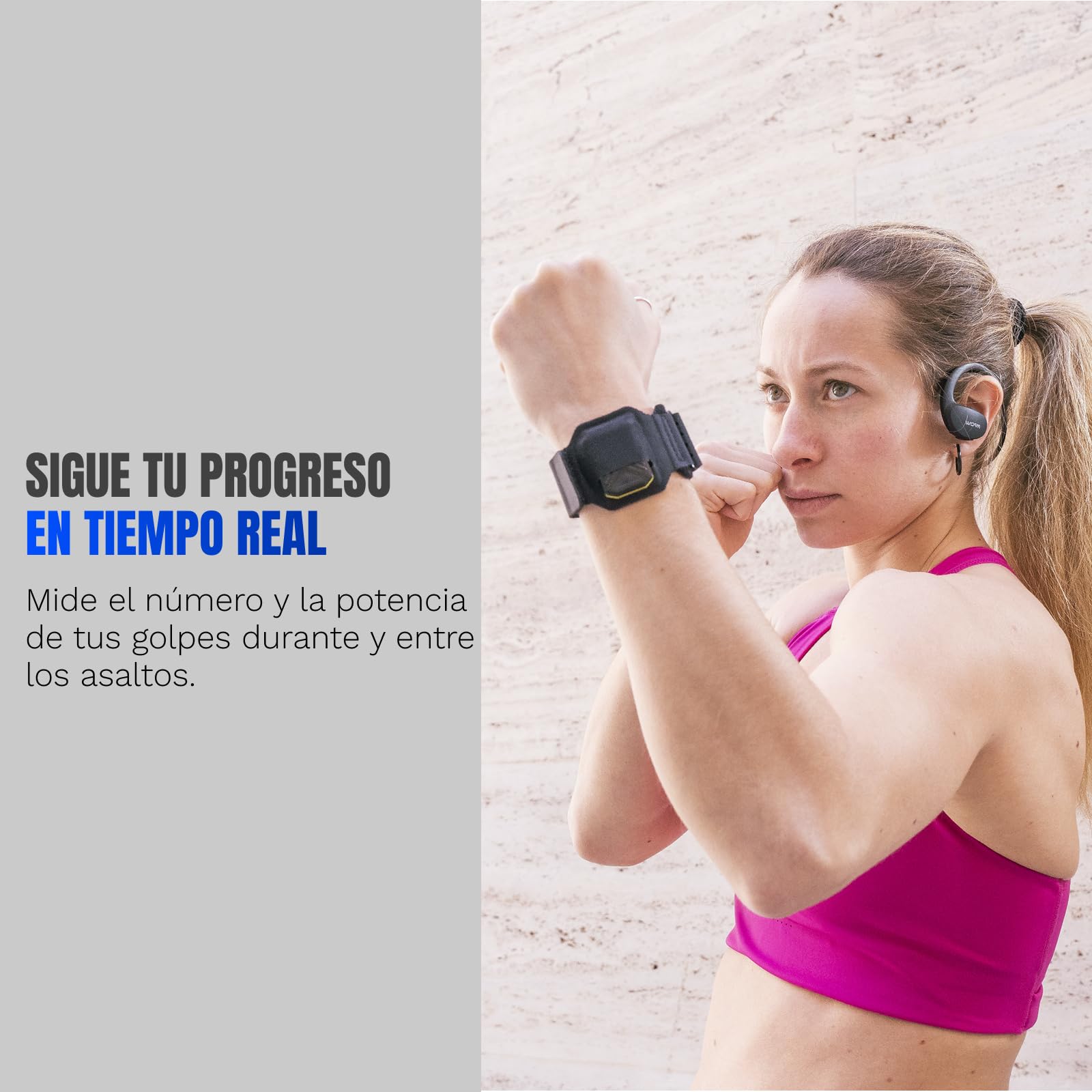 Sensores Bluetooth para boxeo, rastreador de entrenamiento interactivo, seguimiento en tiempo real del rendimiento