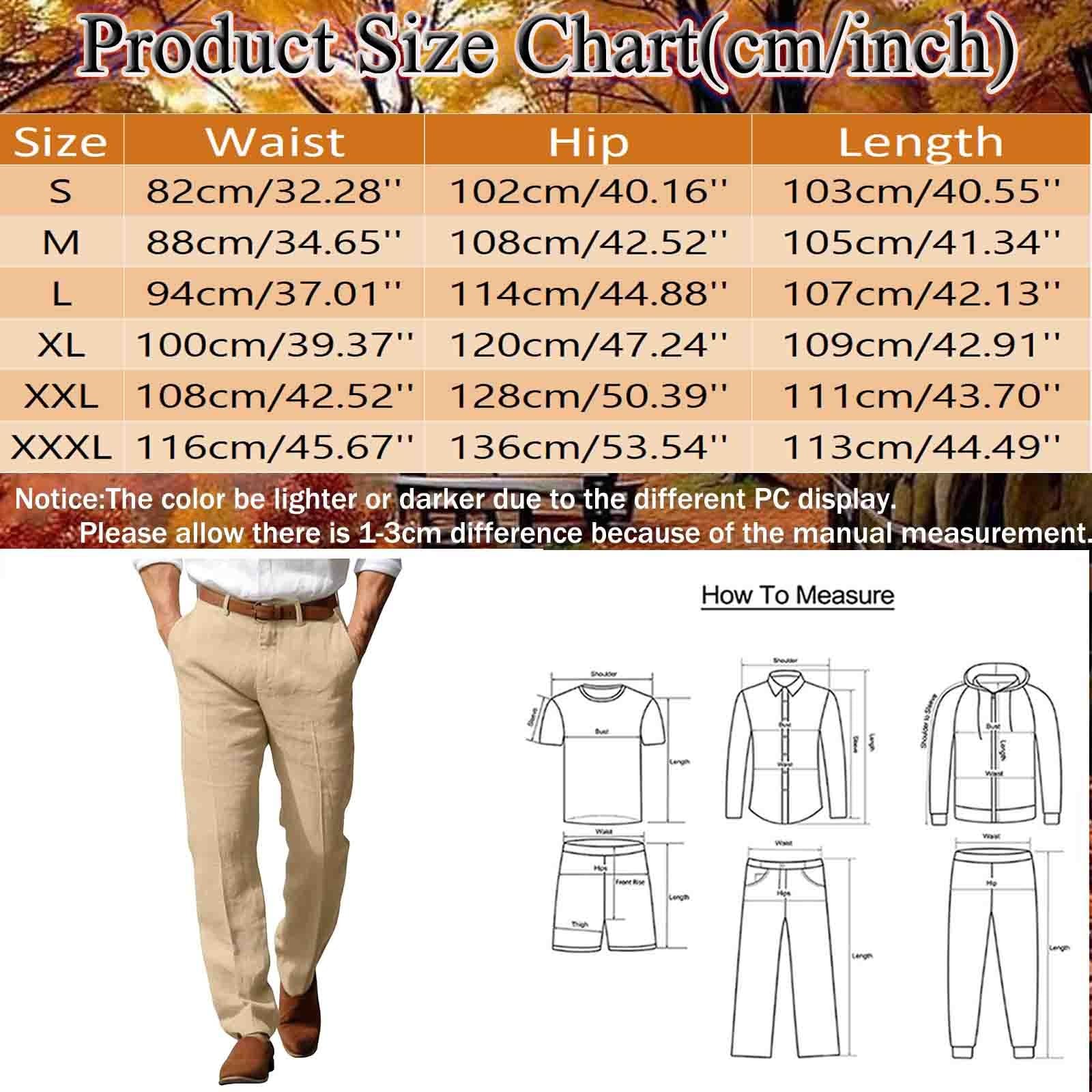 Pantalon en Lin Homme Coton été léger Respirant décontracté Plage Vacances Tenue été Chic Taille élastique Cordon A294