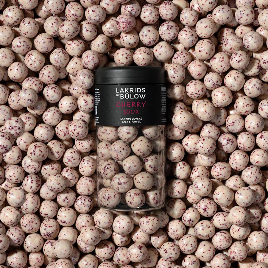Miniatura 3 de LAKRIDS BY BÜLOW - CEREZA SOUR - REGULAR - Regaliz gourmet cubierto de chocolate hecho en Copenhague