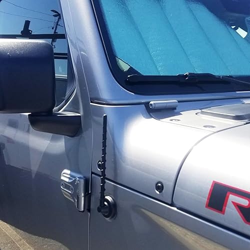 Miniatura 2 de Antena (9 pulgadas) para Jeep Wrangler JK JL JKU JLU Gladiator JT Jeep Wrangler Gladiator JT, Jeep Wrangler Gladiator, Jeep Sahara Rubicon Willys