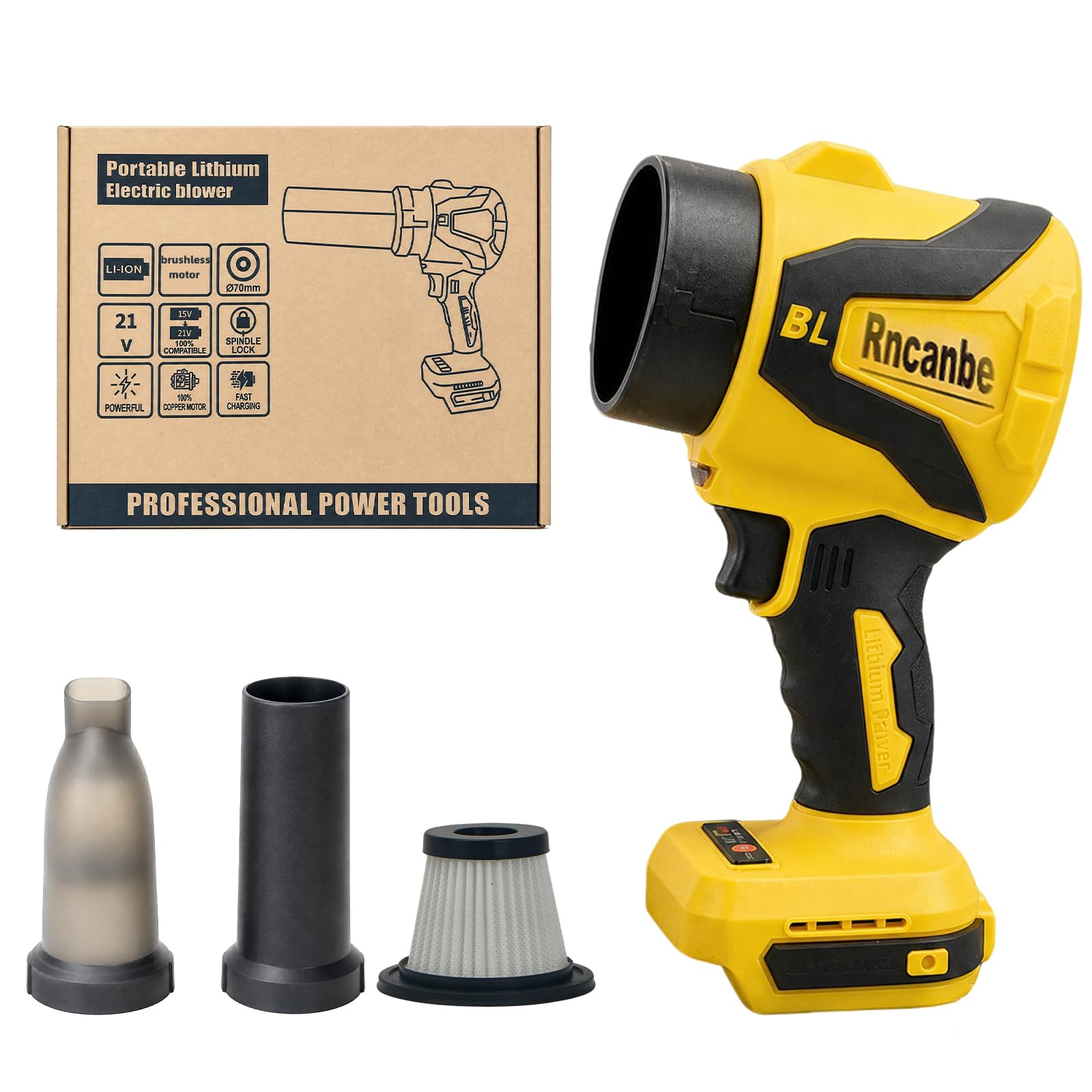 Soffiatore per foglie senza fili per batteria DeWalt 20 V (senza batteria)