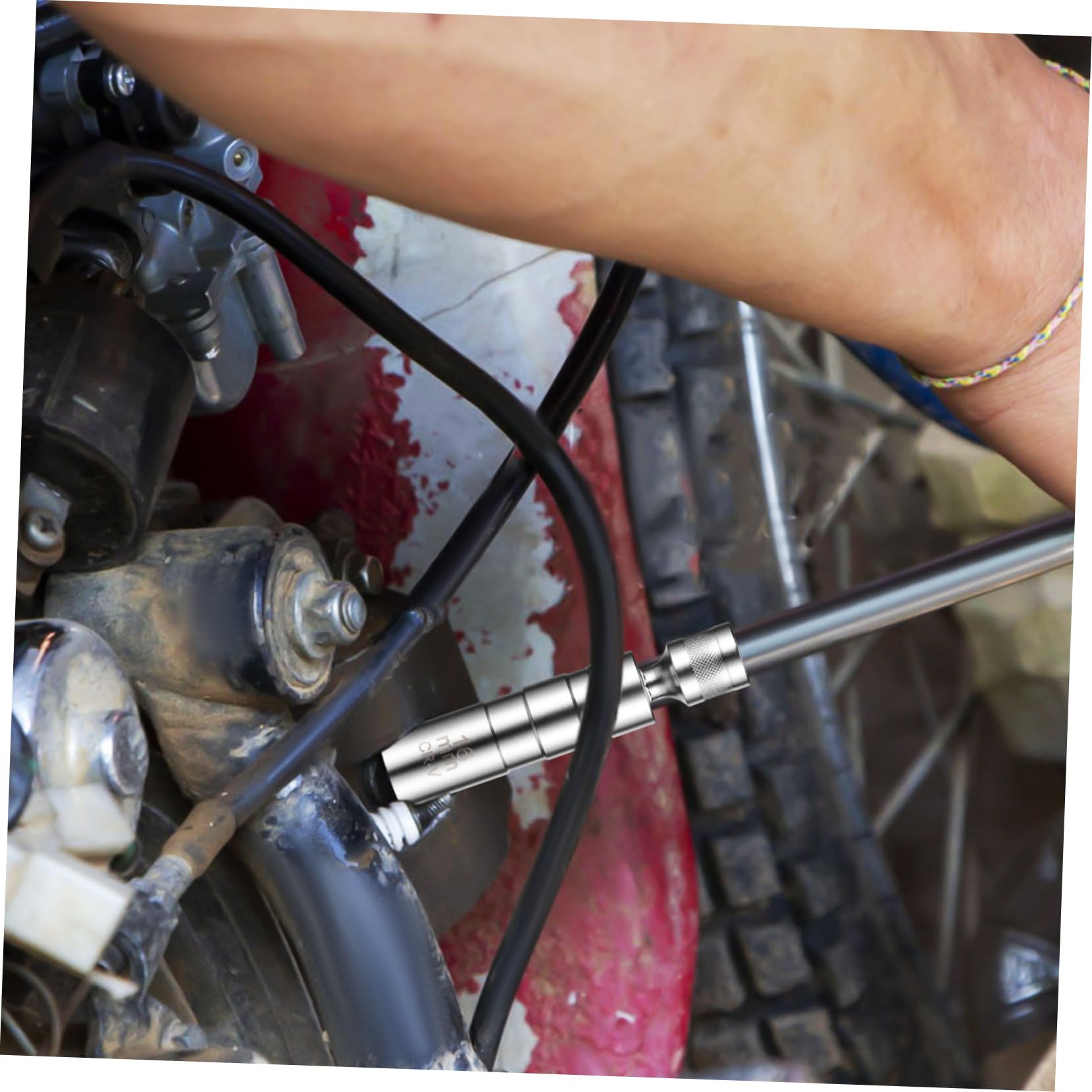 PartyKindom 10piezas Llaves De Bujía Magnéticas Para Automóviles Accesorios De Herramientas De Reparación Automotriz Compatible Bujías Diseño y Conveniente