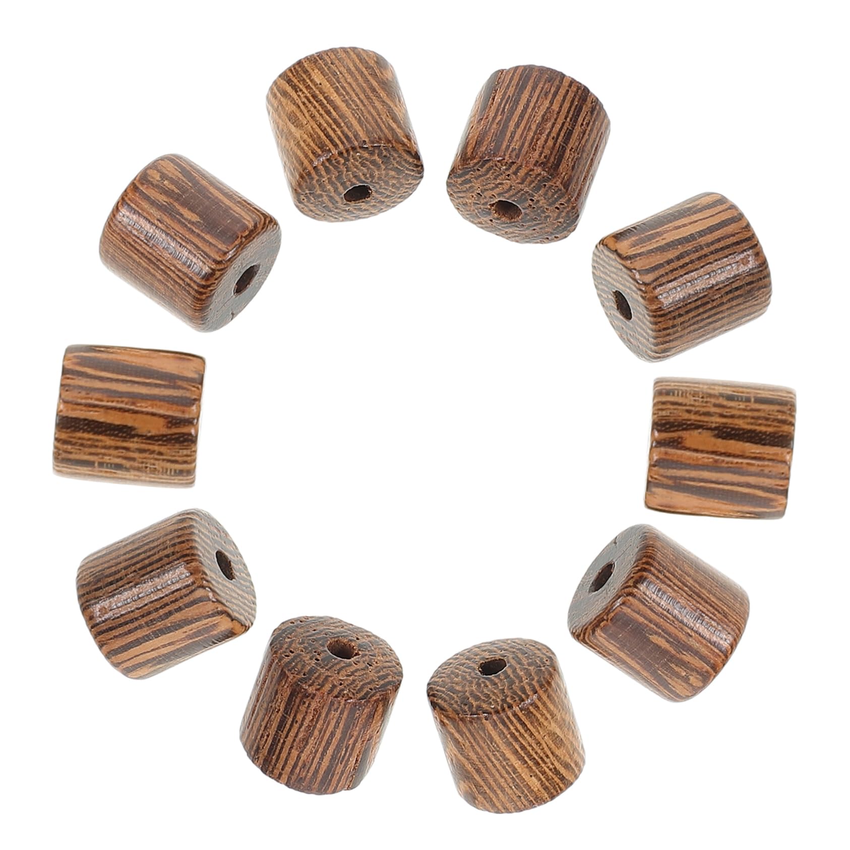 NUOBESTY 400pezzi Beads Legno Naturale Per Creazione Bracciali e Collane Perline Distanziatrici Legno Sciolte Per Diy Accessori Fatti Mano