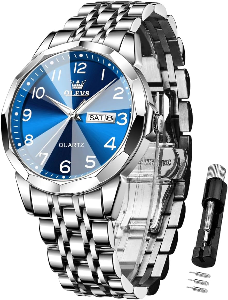 OLEVS Dress Analog Quartz Watch for Men