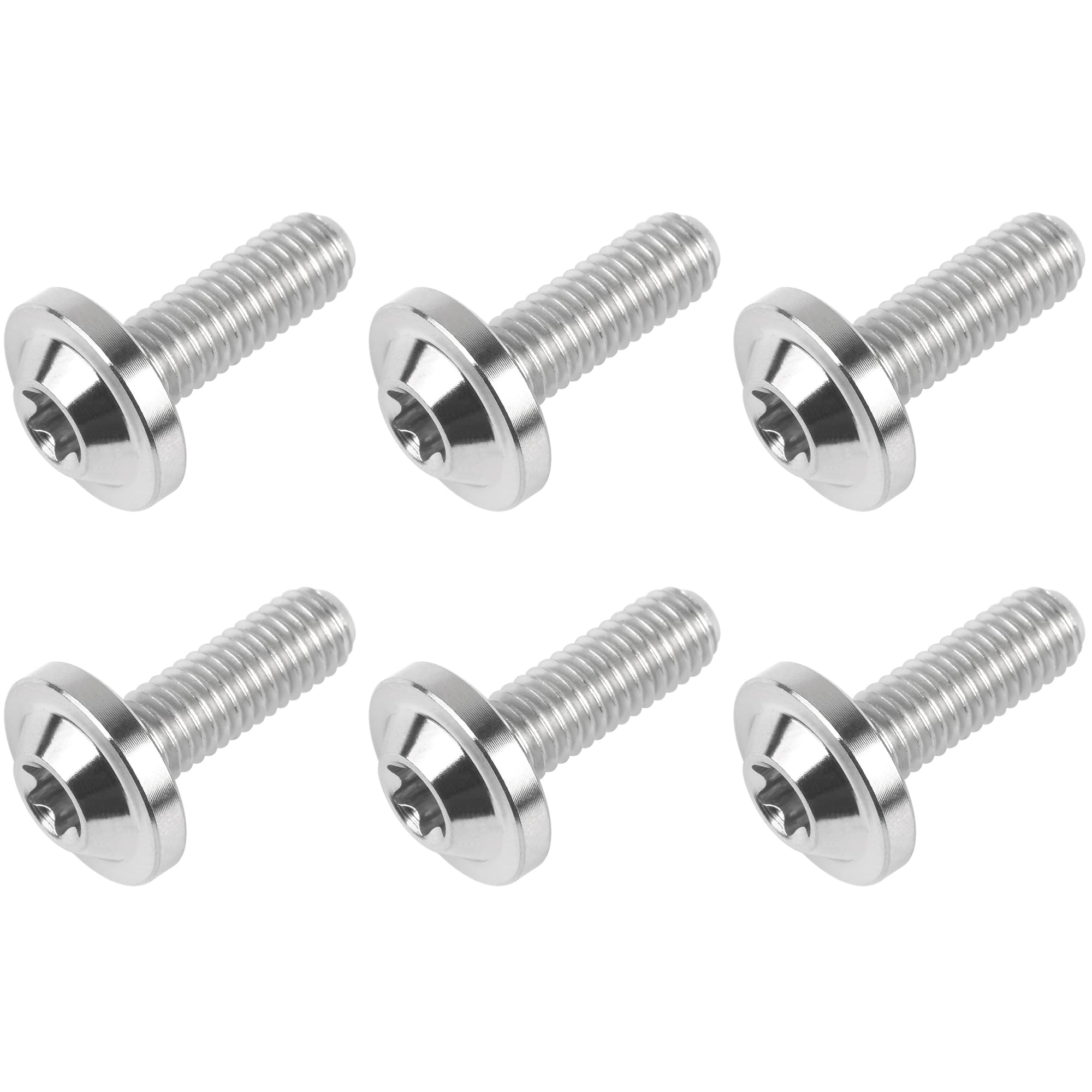 DWAMMEBRS Bolt T25 Torx Screws M5x10 12 15 20 25 30 35mm Corrosion Bolts for Cycling Motorcycle Automotive(Titanium,M5x20mm)