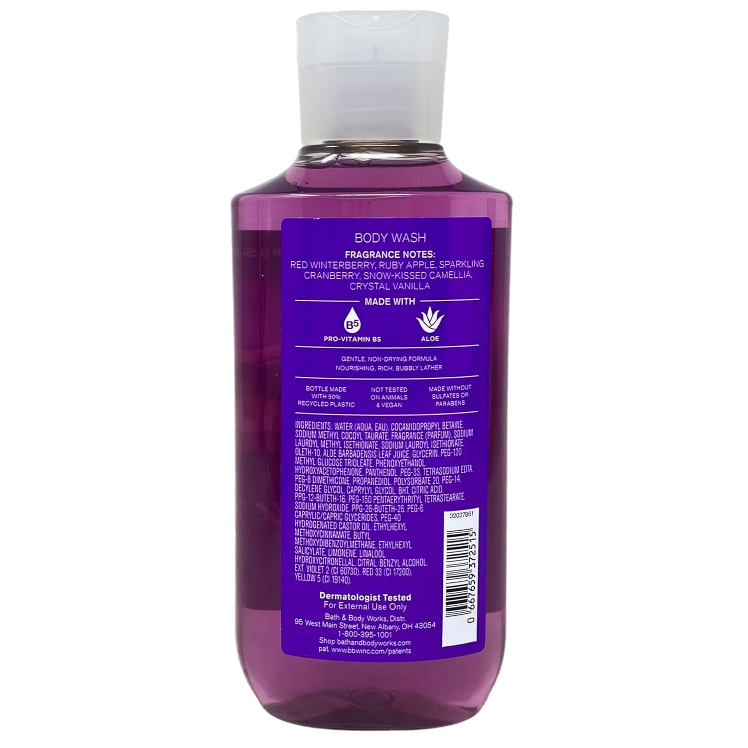 Bath & Body Works Winterberry Wonder Deluxe Gift Set - Body Cream, Fragrance Mist, Body Wash and Body Lotion - with a Lavender Dream Bar Soap - Full Size - Image 4