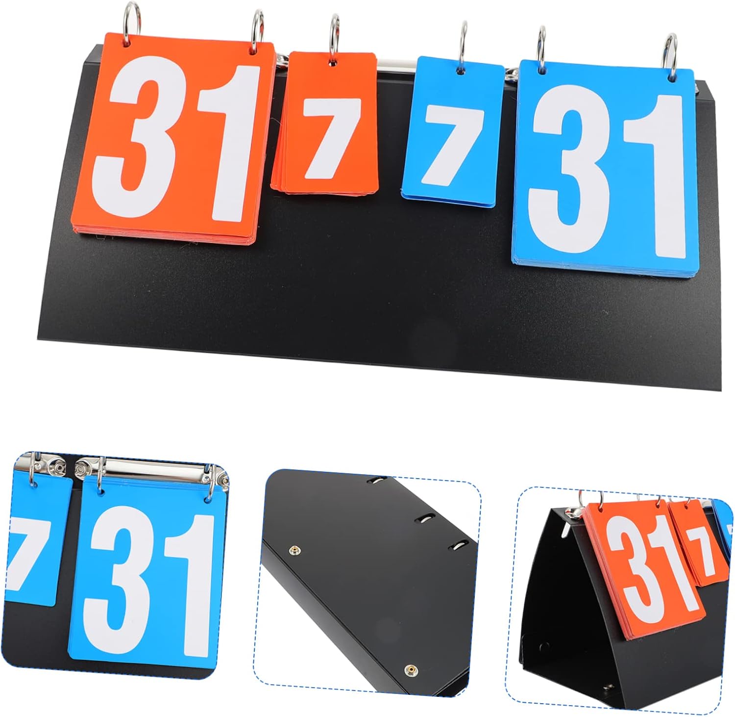 1pc Professional Scoreboard for Sports Versatile Score Recorder for Table Tennis Volleyball Basketball Easy to Read Flip Design for Games and Events