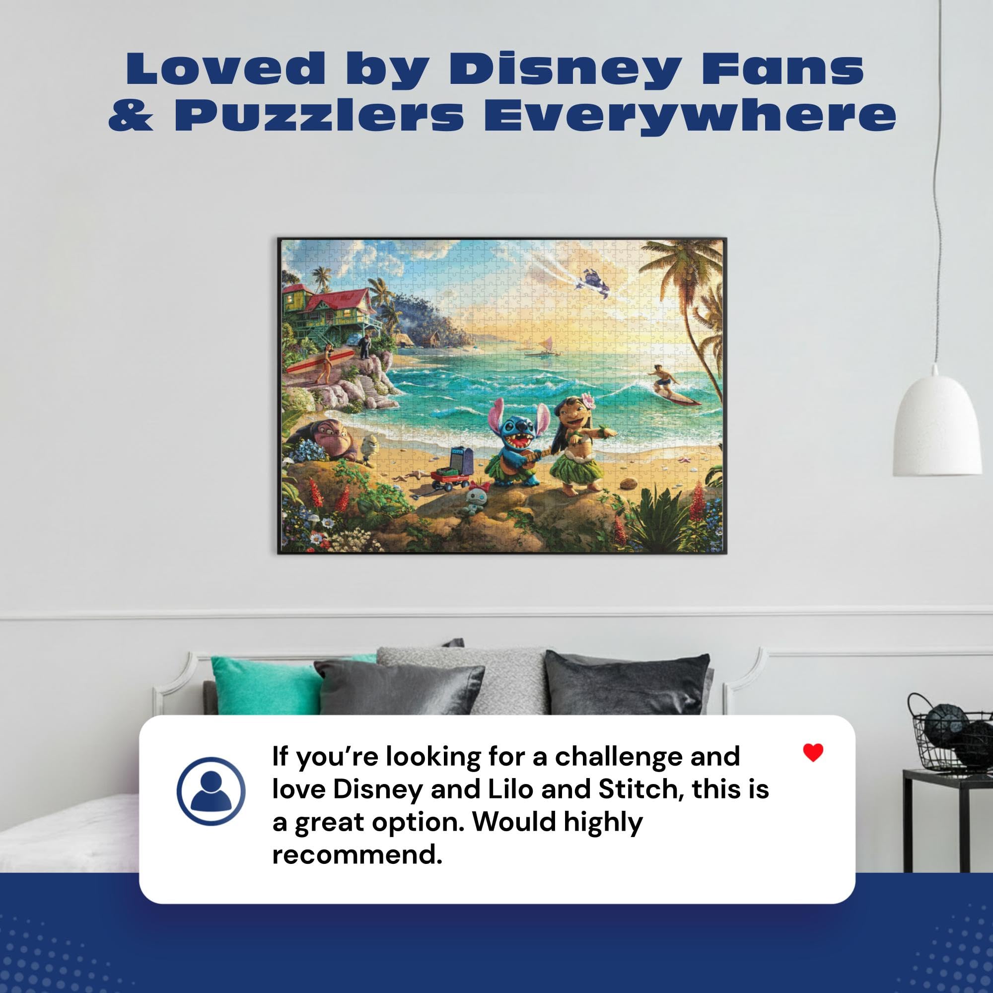 Ceaco - Thomas Kinkade - Disney - Lilo and Stitch - 1000 Piece Jigsaw Puzzle