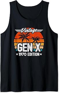 1970 Birthday - Gen X Vintage 1970 - Generation X 1970 Gen X Tank Top