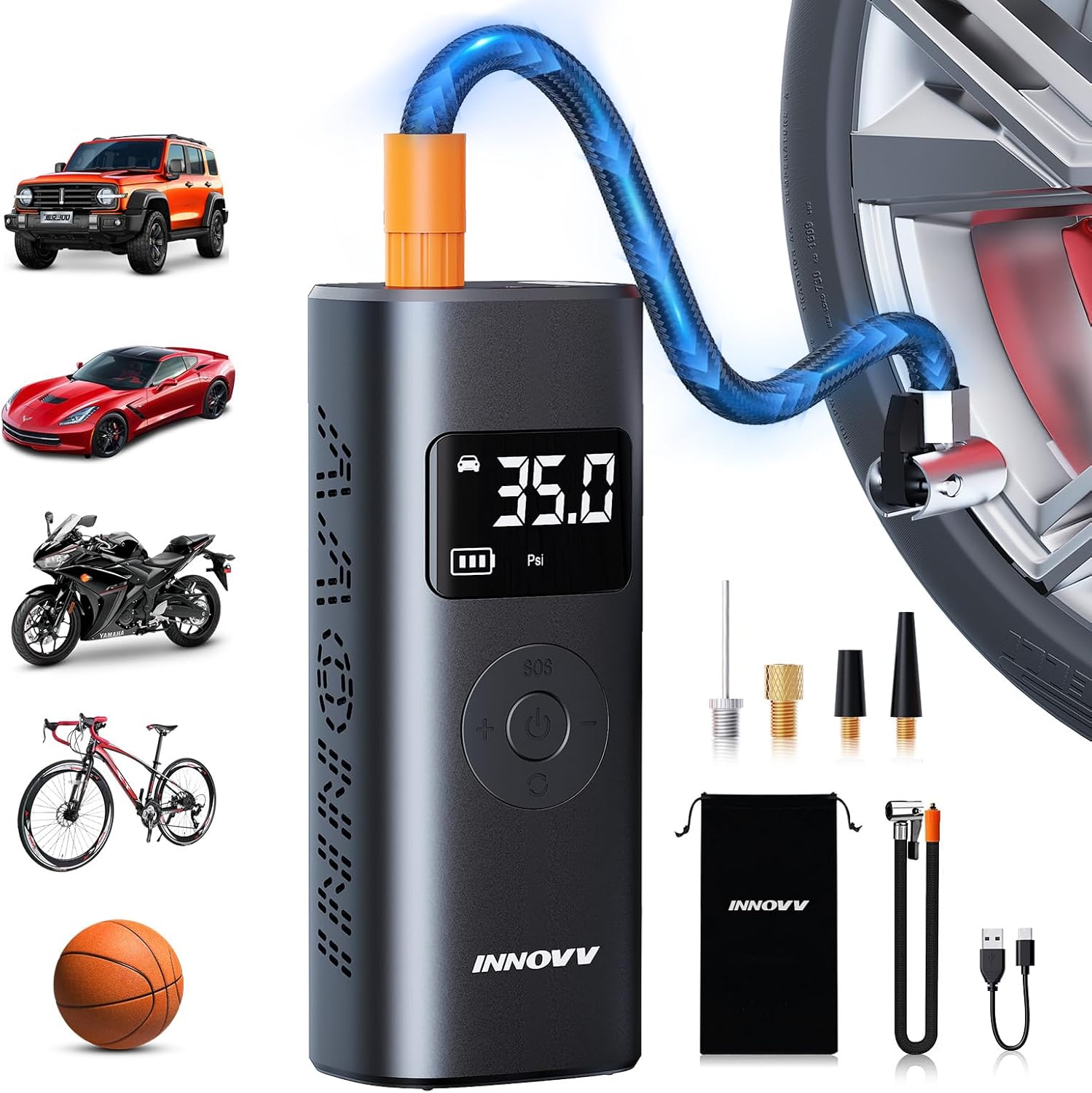 INNOVV P1 Portable Tire Inflator