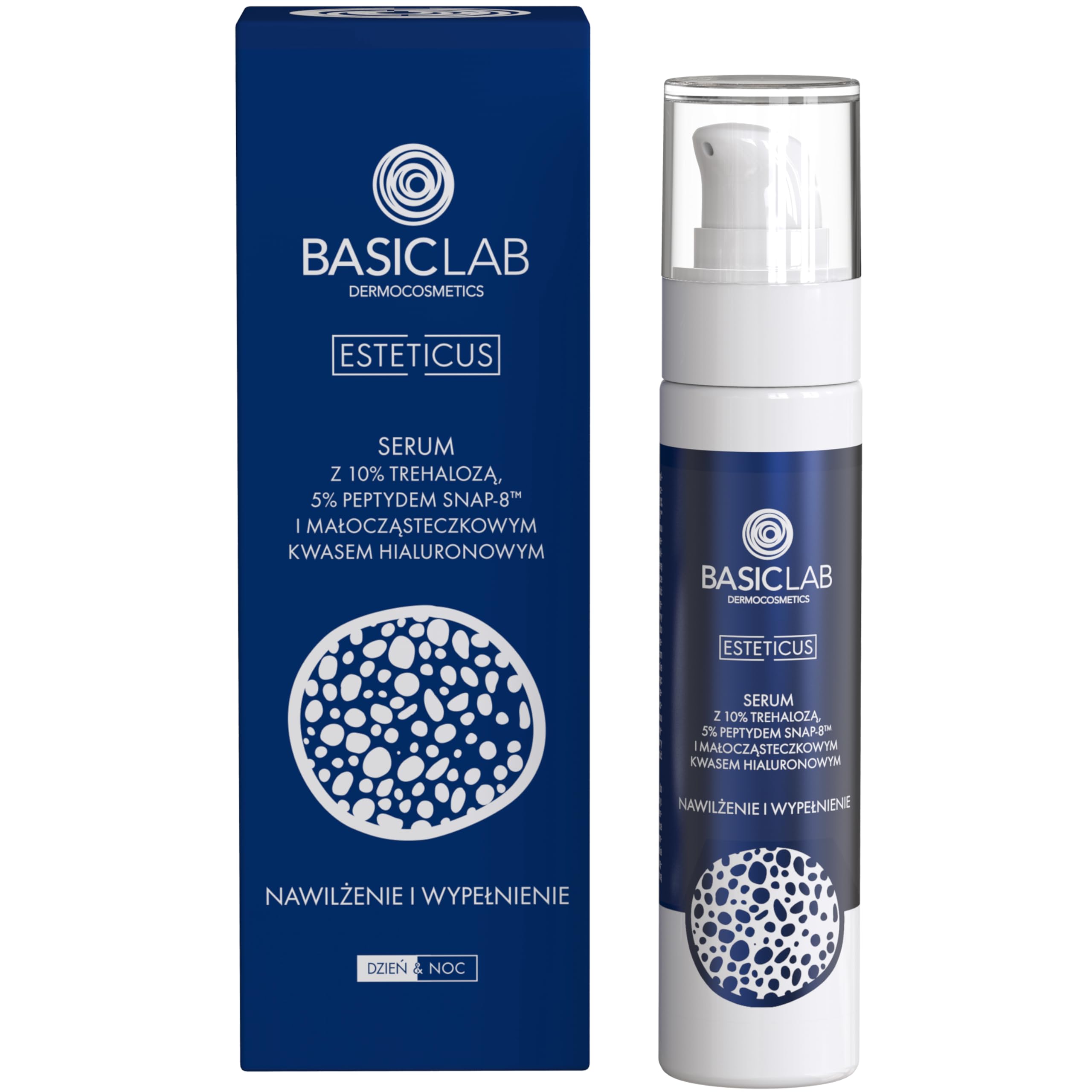 BasicLabSerum with trehaloze 10% i 5% peptydem. Hydration and filling 50ml