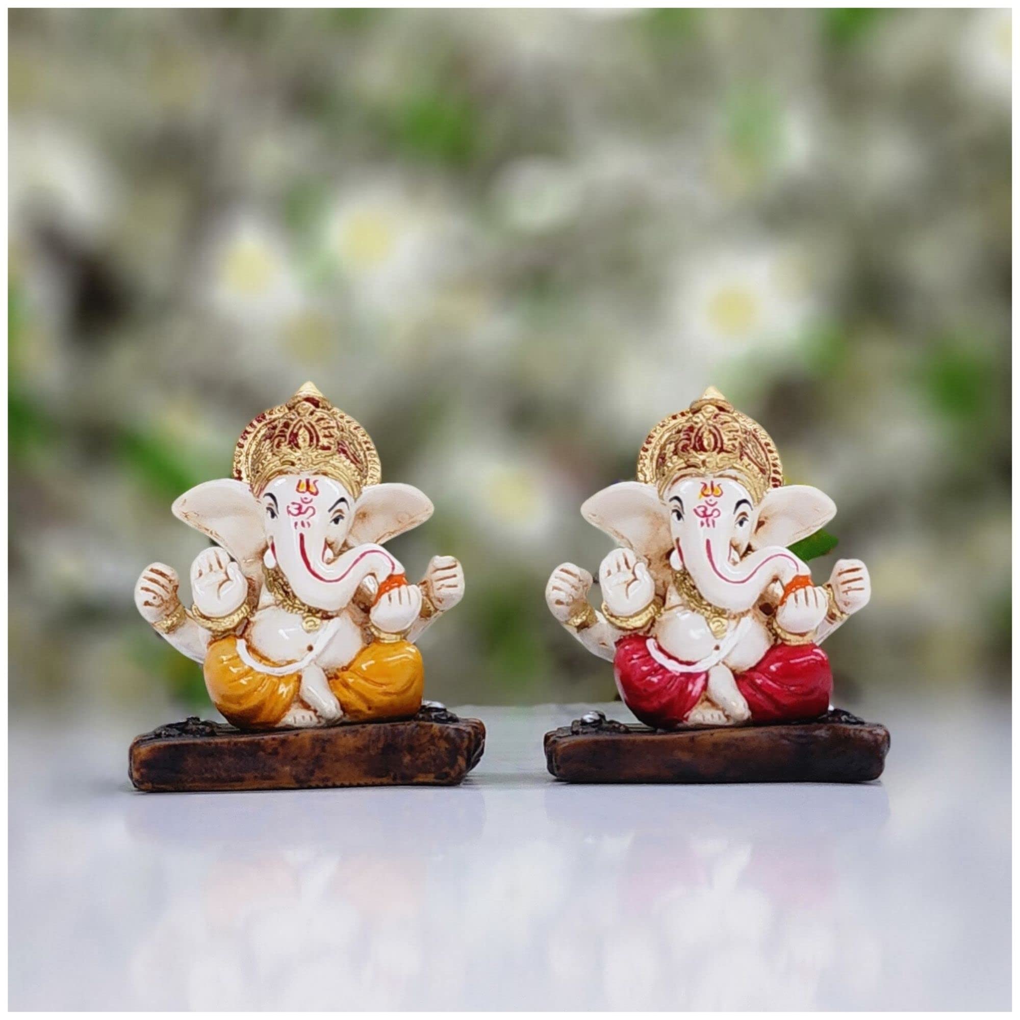 Buy AtoZ India Cart Lord Ganesha Statue in Marble Dust Ganpati Murti
