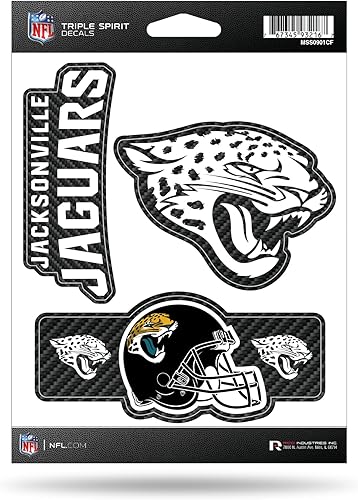 Vista 51 de Rico Industries NFL Football Triple Spirit Stickers Hoja de calcomanías triples Primario
