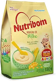 Nutribom Mingau Milho 180G - Feito Com Milhos Selecionados Fonte De Ferro Zinco E Vitaminas