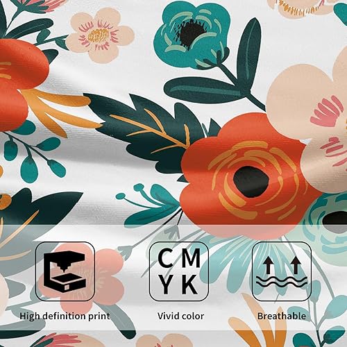 Vista 363 de Giwawa Juego de 2 toallas de mano de hojas marrones, toallas de baño bohemias suaves y delgadas, altamente absorbentes, decorativas, para cocina