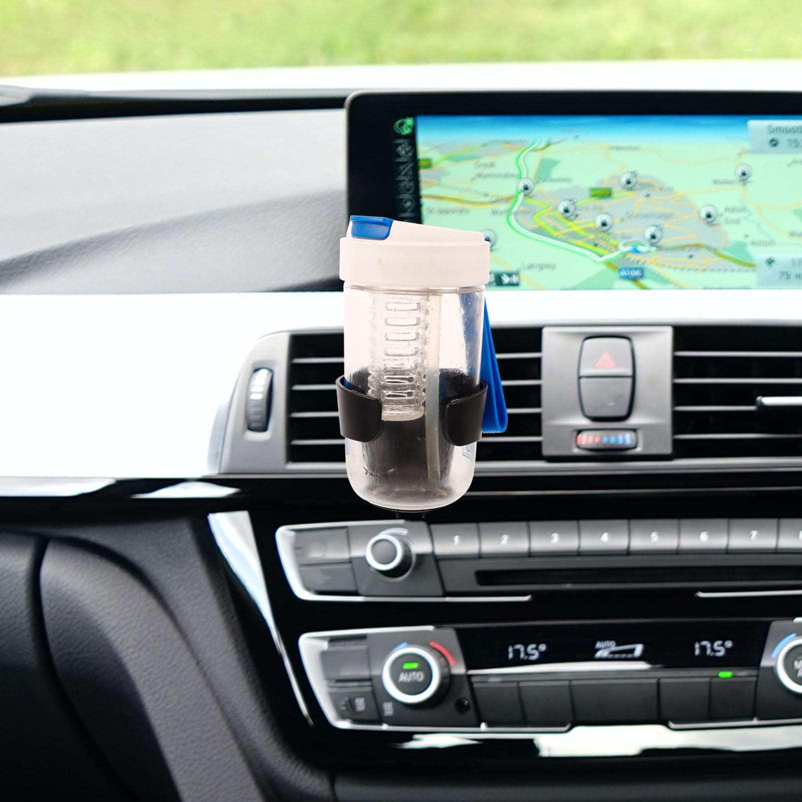 OUNONA 5 Set Portabicchieri Per Auto Tazza Titolare Titolari Portabicchieri Per Passeggino Regolabile Deodorante Per Auto Bottiglia D'acqua Aereo Idro Aria Multi Black Abs 2 Pezzi * 5