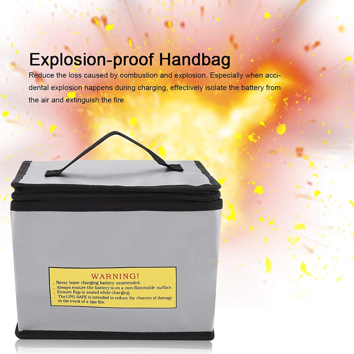 Bag Fireproof Explosion-Proof Battery Storage and Charging Protective Case Pouch Portable Double Safety Storage Guard