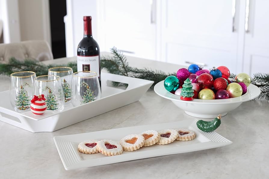 Amazon.com: Nora Fleming Deck The Halls (Red and White Ornament