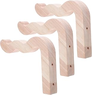 Cabilock 植物用木製壁掛けフック 3個 - 屋内プラントハンガー 吊り鉢植え、ランタン、風鈴、ガーデンデコレーション用木製壁掛けフック