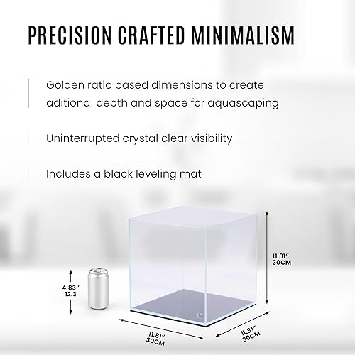 Miniatura 120 de Ultum Nature Systems - Acuario sin marcos ultratransparente, cristal con poco hierro, bordes con corte a inglete a 45º, grosor de 13/64 a 15/32